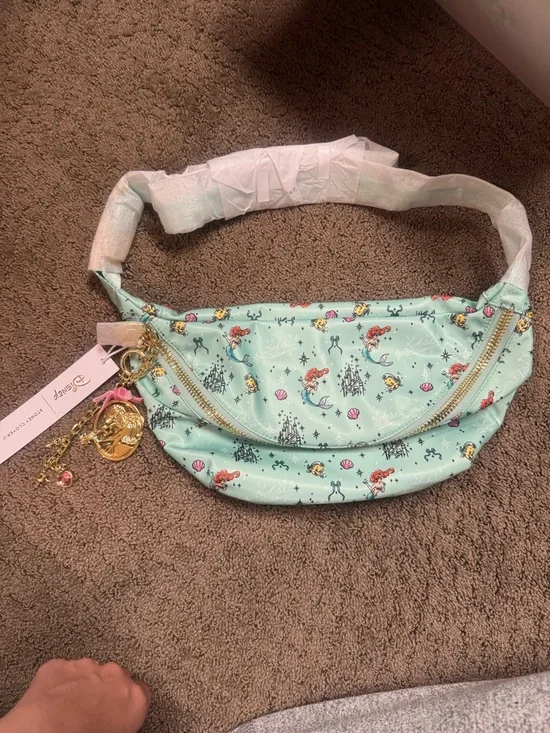 Stoney Clover Lane Ariel Disney Princess Print Crossbody Fanny Pack - Picture 2 of 4